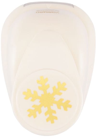 Vaessen Creative Pons - Figuurpons - Sneeuwvlok - 2,2 x 2,2 cm