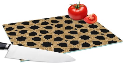 Glazen Snijplank - 28x20 - Geometrisch - Patroon - Arabisch - Snijplanken Glas