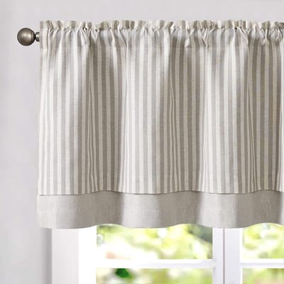Unyqoos ® Stijlvolle Dubbellaagse Linnen Vitrage Gordijnen voor Keuken en Eetkamer, Verduisterend en Modern Design
