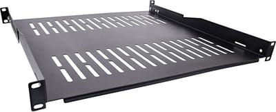 19 inch legplank | 45 cm diep | max. 50 kg | 1U | zwart