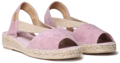 Platte suède espadrille voor dames | ELLA