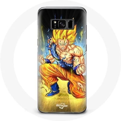 Coque pour Samsung Galaxy S8 plus Son goku dragon ball corps enervé
