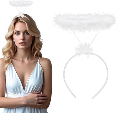 Hoofdband voor Engel Kostuum - Perfecte Accessoire voor Halloween, Carnaval en Cosplay met Glanzende Afwerking