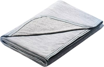 Grote Twin Koeldeken – Zomerdeken, Q-Max 0.4 Koel Fiber, Warmte Absorberend, Wasbare Plaid - Grijs - Maat 180x200CM