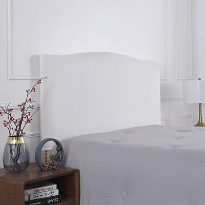 Effen kleur elastische Queen hoofdbordhoes zachte stofdichte hoofdbordhoes all-inclusive fluwelen hoofdbord wasbaar thuis hotel W220xH65-75cm