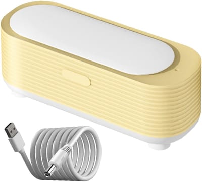 Reinigingsapparaat Brillen - Sieradenwasser - Snel Reinigen - Stille Werking - 19 cm - Wit