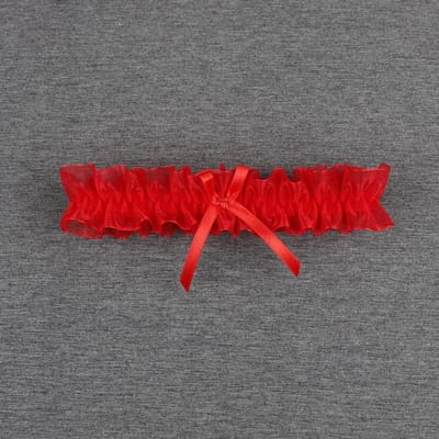 Vrouwen Boog Been Ring Sexy Lingerie Kant Kousenband Riem Strik Been Lus Bruiloft Kousenbanden Bruids Cosplay Mode Kous Dij Ring One Size gray