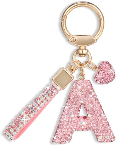 NTHProducts - Sleutelhanger - Persoonlijke Sleutelhanger - Schitterend Design - Roze - Accessoire voor Handtas en Rugzak - Geschikt voor Vrouwen - Roze-A