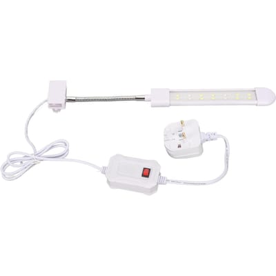 LED Aquarium Clip-on Lamp 2 Rijen Blauw Wit Licht Hoge Penetratie Verstelbare Aquarium Clip Lamp white