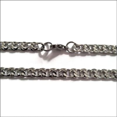 Aramat Jewels | Halskettingen | Fantasie Ketting Plat & Prachtig | | | |6mm | Staal | Volwassenen | Verkleurd niet