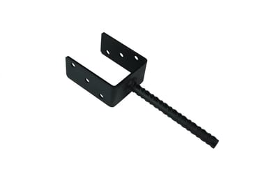 Wovar Instortanker Zwart voor 10 x 10 cm Palen U|anker | Per Stuk