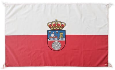 Grote Cantabrische vlag 150 x 90 cm - Polyester vlag met oogjes en kabelbinders voor balkon en sportevenementen
