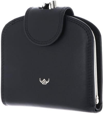 Golden Head Leren portemonnee Polo RFID Protect Bügelbörse 2048 Schwarz zwart