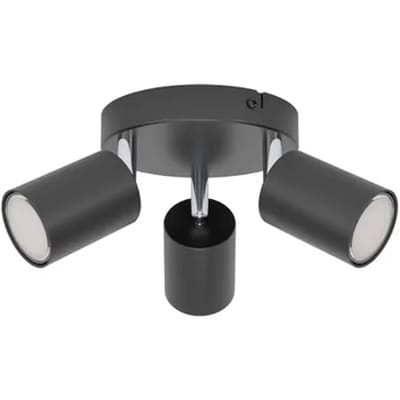 Eglo Opbouwspot Reciso-e - Zwart - 14cm - 3xgu10