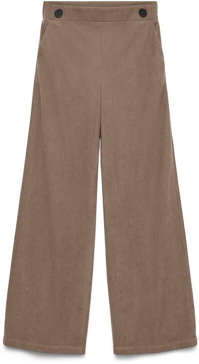 Vero Moda Broek met wijde pijpen VMVILJA High waist Corduroy Broek
