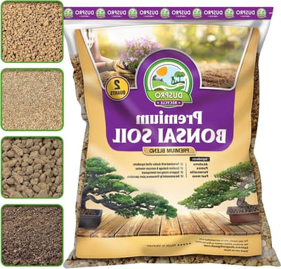 Bonsai Grondmix - Universele Bodem - Planten Verzorgen - Klaar voor Gebruik - 2QT - Bruin