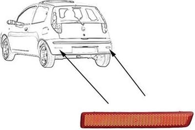 VanWezel 1622940 - Catadioptre droite pour Fiat Croma de 2005 à 2007