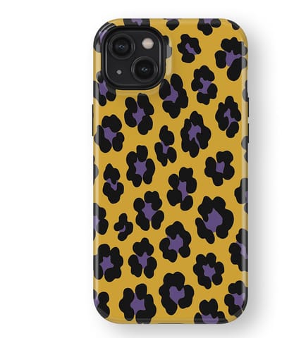 DripCase Luipaard Hoesje geschikt voor iPhone 14 Plus | Backcover met Mag | Hoesje met Dierenprint geschikt voor iPhone 14 Plus Wild Electric