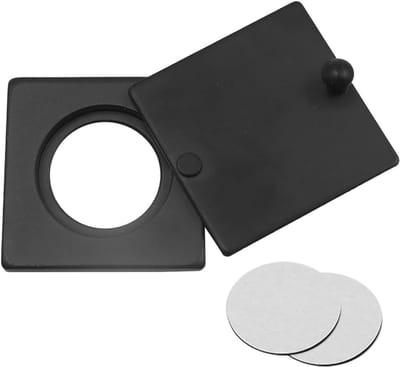 Deurspion Afdekking - Kijkgaatje Cover - Privacy Verbeteren - Verstelbare Zichtbaarheid - 30 mm Buitendiameter - Zwart