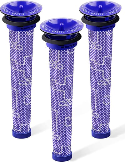 Set van 3 vervangende voorfilters voor Dyson - Stofzuigerfilter compatibel met Dyson V6 V7 V8 DC59 DC58. Vervangt onderdeelnummer 965661 01.