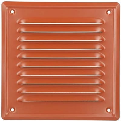 Ventilatierooster 165x165 mm voor Open Haarden - Insectenbescherming en Corrosiebestendig
