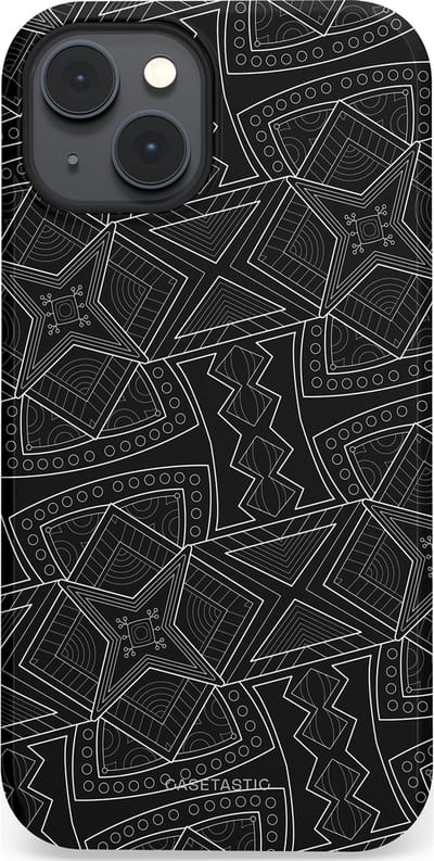 Casetastic Hoesje Geschikt voor Apple iPhone 14 Plus Magsafe - Stijlvolle Beschermende Duo-layer Case - Afrikaanse kunst