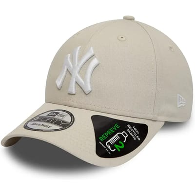 New Era 60348858 Repreve League Ess 9forty New York Yankees Pet Beige Man