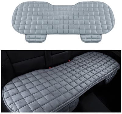 Dailygoods- Autobankbescherming Universeel - Pluche Autostoelkussen - Achterbankmat - Auto-accessoires - 133 x 49 cm - Verbeterde Rijcomfort
