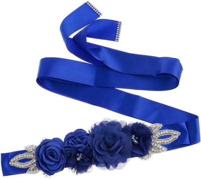 Elegante Bruidsriem met Bloemen en Parelmoeren, Satijnen Tailleband voor Bruidsmeisjes en Feestjes, 270 cm