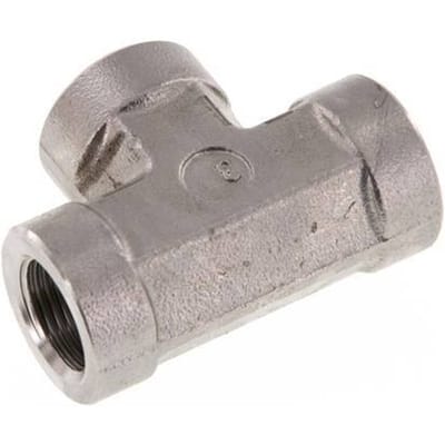 G 3/8'' RVS T-stuk 250 Bar - Hydrauliek - FL3T-F-S-038G