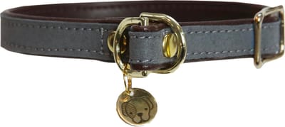 Dog Collar 'Loop' grey,size S-40 cm - Hondenriem