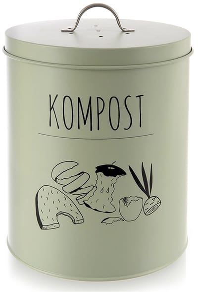 Orion Greenish Serie - Keuken Composteerder - 8l - Metaal - Met Koolstoffilter