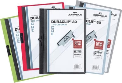 Klemmap durable duraclip a4 3mm 30v ass | 25 stuks