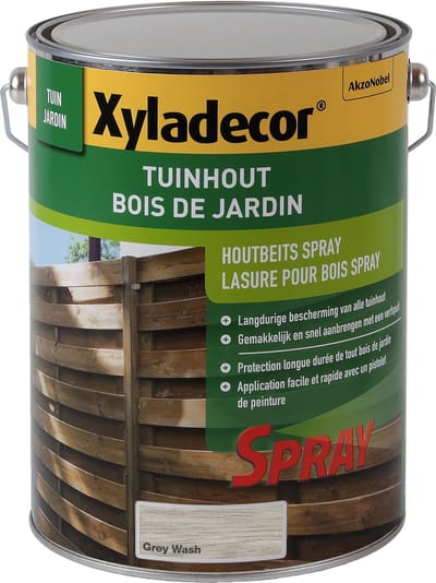 Xyladecor - Tuinhoutbeits Spray - Grey Wash - 5 L