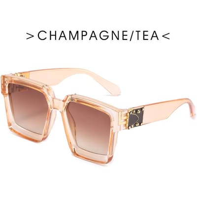 Man Merk Designer Vintage Vierkante Zonnebril Retro Zwart Spiegelglas Buiten Reizen Mode Oculos De Sol