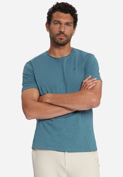 Katoenen Slub T-shirt