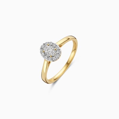 Blush Gouden Ring Blush Lab Diamonds LG1016Y/56 | ring met lab grown diamant | elegante sieraden stijl met glanzend gepolijst geelgoud