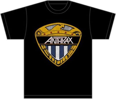Anthrax - Eagle Shield Heren T-shirt - S - Zwart