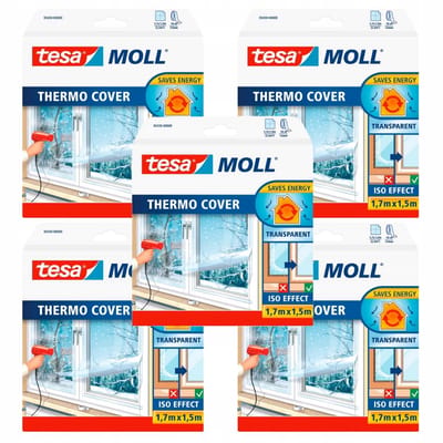 Tesa Thermo Cover - Raamfolie - 1.7m x 1.5m - Transparante Isolatie