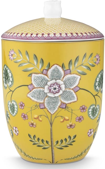 Voorraadbus Pip Studio Home Storage Jar Lily & Lotus Yellow 1,5L