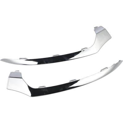 2 STUKS Chroom Voorbumper Onderste Sierlijst 2058851374 Vervanging voor Benz C-Klasse W205 C205 A205 S205 white