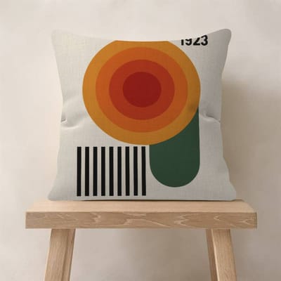abstract Bauhaus-stijl Dubbelzijdig Bedrukte kussensloop Kort Pluche Geschikt voor Woonkamers Slaapkamers Banken Decoratief kussenhoes 50x50cm