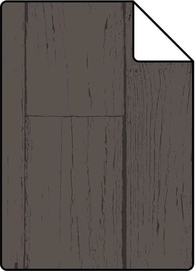 Proefstaal Origin Wallcoverings behang sloophout planken donkergrijs - 26,5 x 21 cm - 347552-S