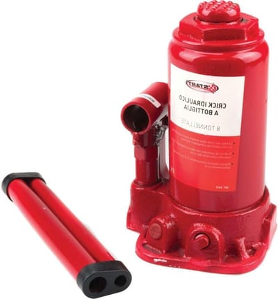 Hydraulische Fleskrik - Fles Jack Krik - Zware Voertuigen Híjsen - Versterkt Stalen Ontwerp - 8 Ton Hefvermogen - null