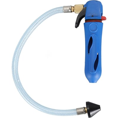 Pistolet de vidange fileté, cartouche de CO2 polyvalente et efficace, nettoyeur de vidange avec tuyau flexible bleu
