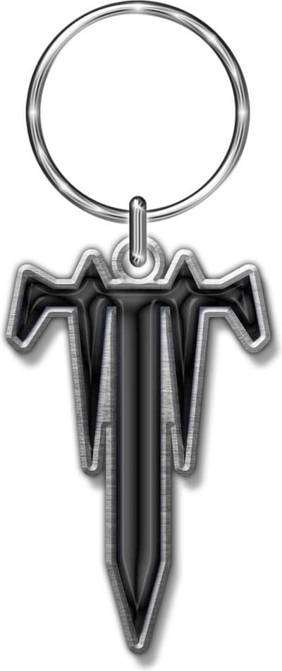 Trivium - T Sleutelhanger - Zilverkleurig/Zwart