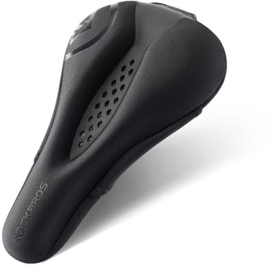 Rockbros - Zadelhoes - Gel - voor MBT en Racefiets - Memory Foam - Inclusief Regenhoes - Zwart