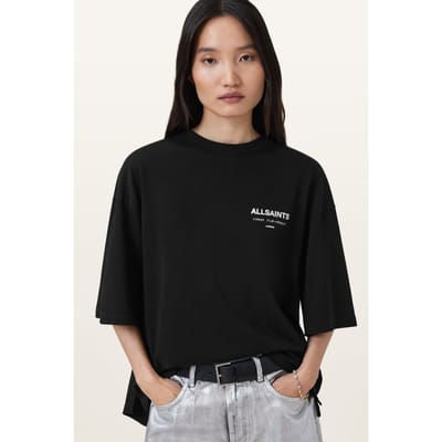 AllSaints Under Amelie Tee Black Taglia: XS | Maglie Sportivi Outlet | Donna | Nero