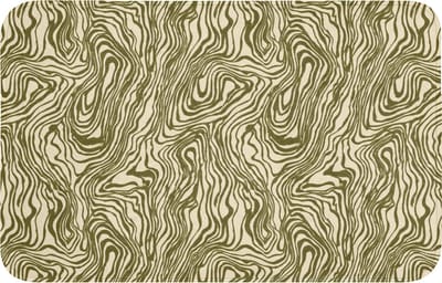 WC mat 80x50 cm - Antislip - Abstract - Marmer - Groen - Toiletmat - Vloermat - Douchemat - Toilet tapijt - Toiletmatten