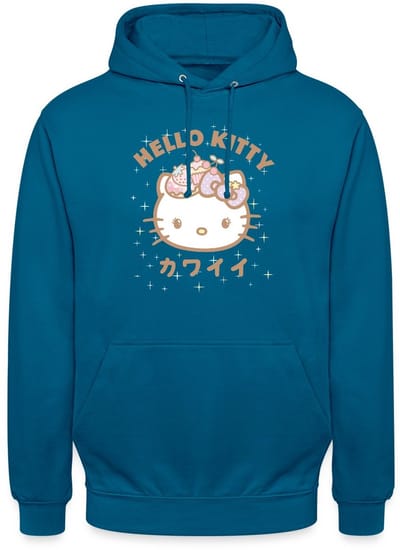 Hello Kitty Kawaii Stijlen Met Sterren Hoodie Unisex